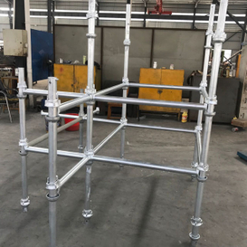 Système de cuplock d'échafaudage galvanisé standard vertical